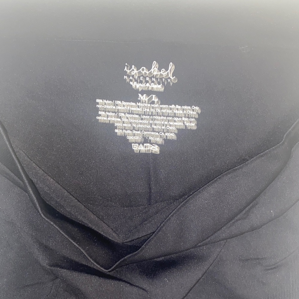 Isabel Maternity by Ingrid & Isabel Classic Maternity Black Leggings - Picture 4 of 5